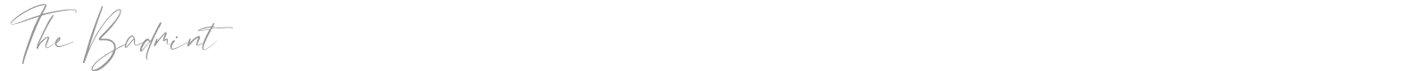 The Badmint font preview